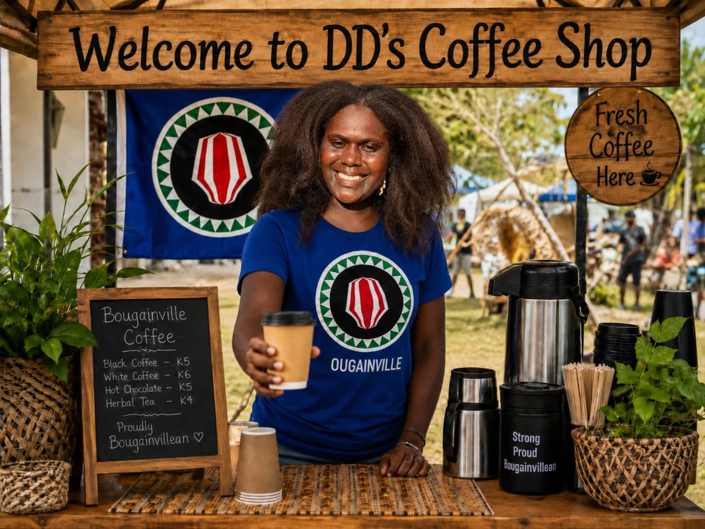 DD's Coffee Shop in Bougainville